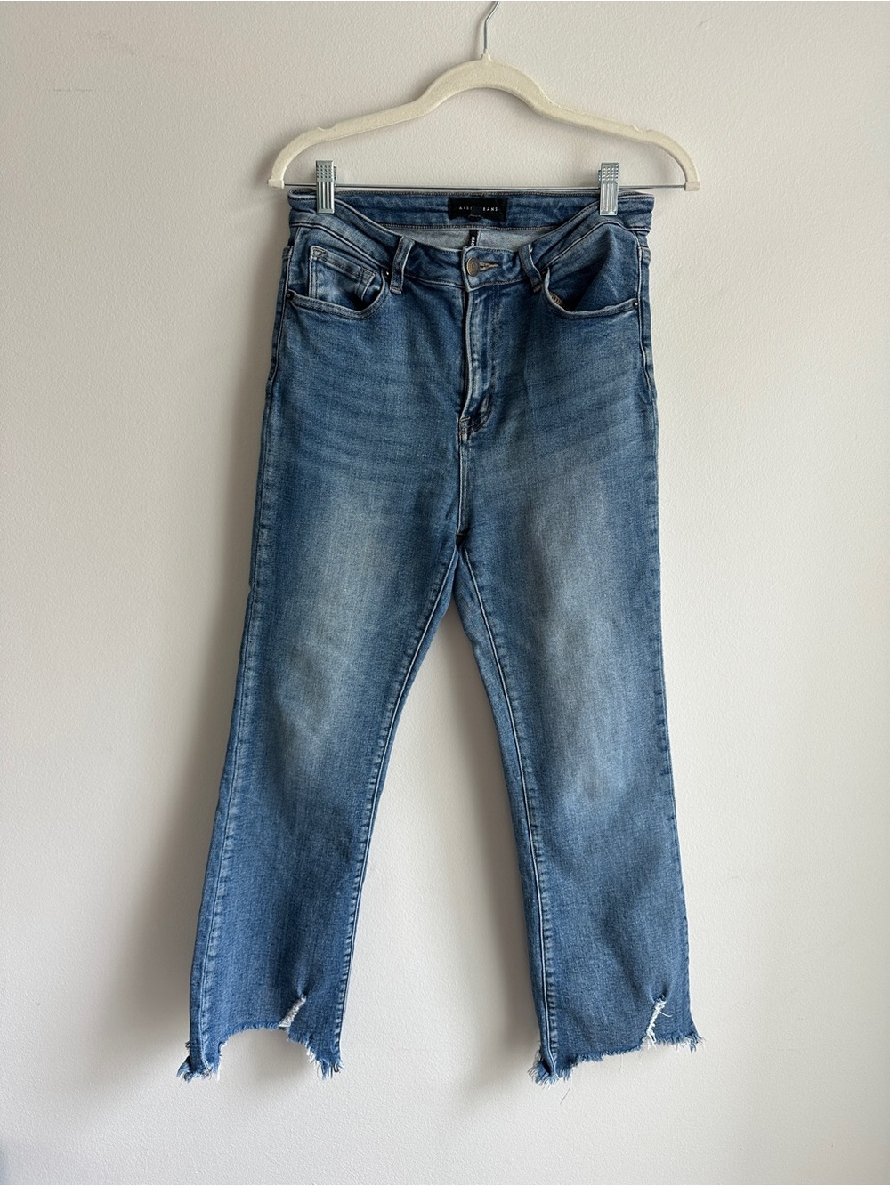 RISEN Women’s Washed Blue Cropped Ankle Jeans
